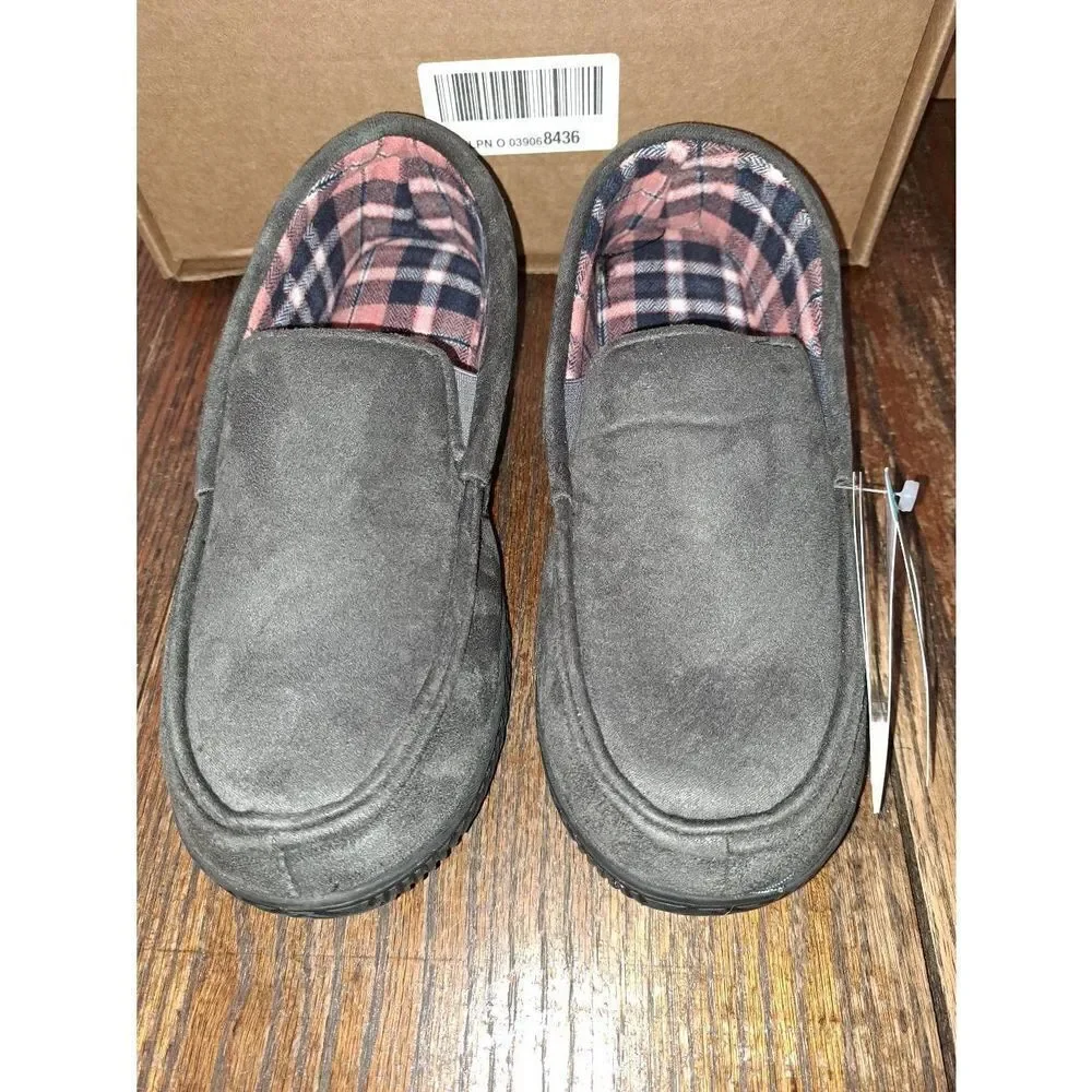 New Size 9 Rock Dove Grey Alexander Flannel Lined Loafer Slippers House Shoe NWT - Picture 9 of 12
